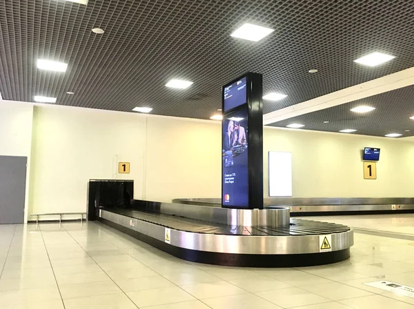 Baggage collection Belt at Arrival Hall  at Sheremetyevo - A.S. — Stock Photo, Image