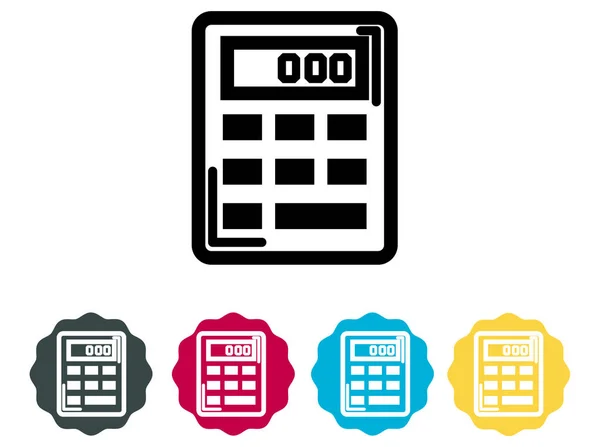 Calculatorpictogram - illustratie — Stockvector