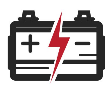 Araba pil simgesi - illüstrasyon