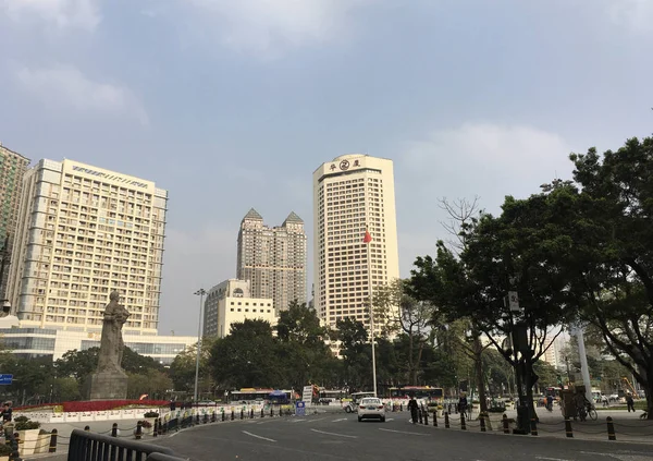 Haizhu Square w Kantonie, Chiny, 25 grudnia 2019 r. — Zdjęcie stockowe