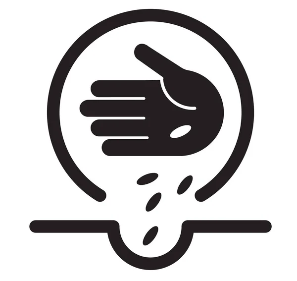 Agriculture Growing Seed Icon — 스톡 벡터
