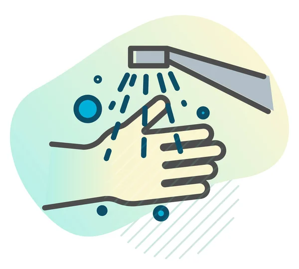 Higiene Handwash Stock Icon Como Arquivo Eps — Vetor de Stock