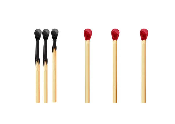 Matchsticks Social Distancing Concept Illustration Som Eps Fil — Stock vektor