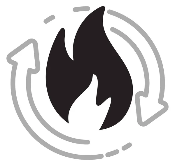 Ateşi Ateşle Eps10 Dosyası Olarak Simge — Stok Vektör