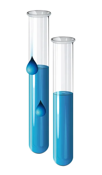 Chemistry Apparatus Zkušební Trubice Set Stock Illustration Eps File — Stockový vektor