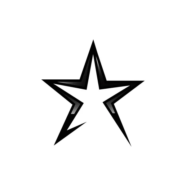 Muy negro estrella logo vector icono concepto ilustración EPS 10 — Vector de stock