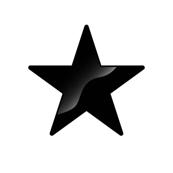 Muy negro estrella logo vector icono concepto ilustración EPS 10 — Vector de stock