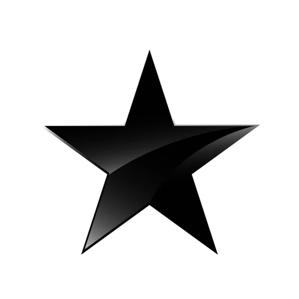 Sehr schwarzer Stern-Logo-Vektor-Symbol-Konzept-Abbildung Folge 10 — Stockvektor