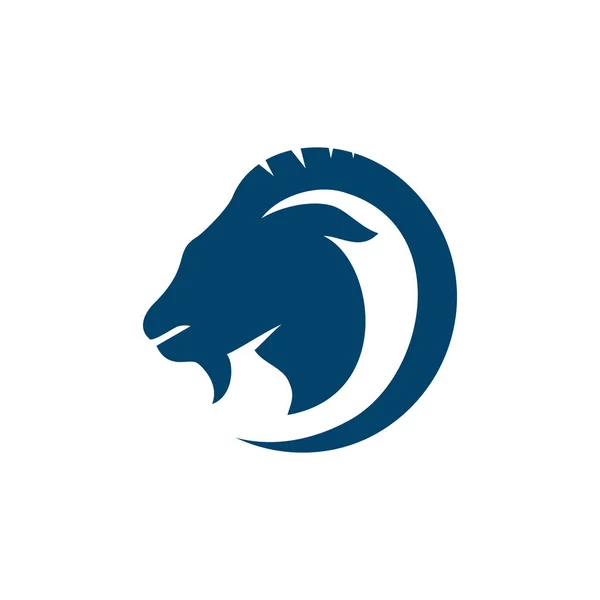 ヤギのロゴデザインベクトルヤギのシンボルの創造的なブランドサイン。EPS — ストックベクタ
