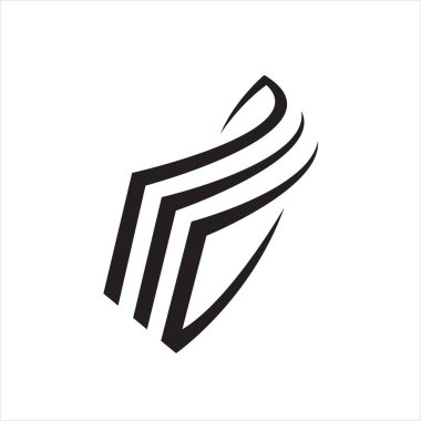 siyah yığın kağıt simgesi vektör logo kırtasiyesi istiflenmiş kağıtlar 