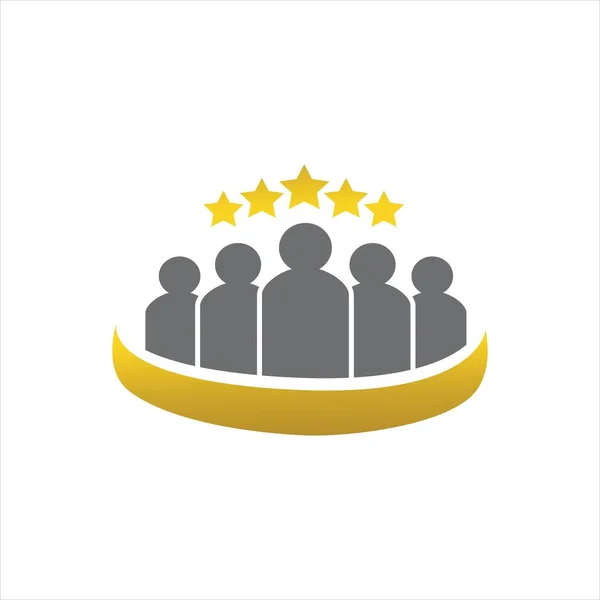 Cinco estrellas 5 estrellas logotipo premium calidad vector diseño illustrati — Vector de stock