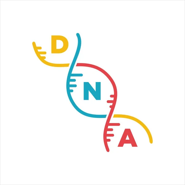 Modern Dna logotyp symbol för grafik och webbdesign — Stock vektor