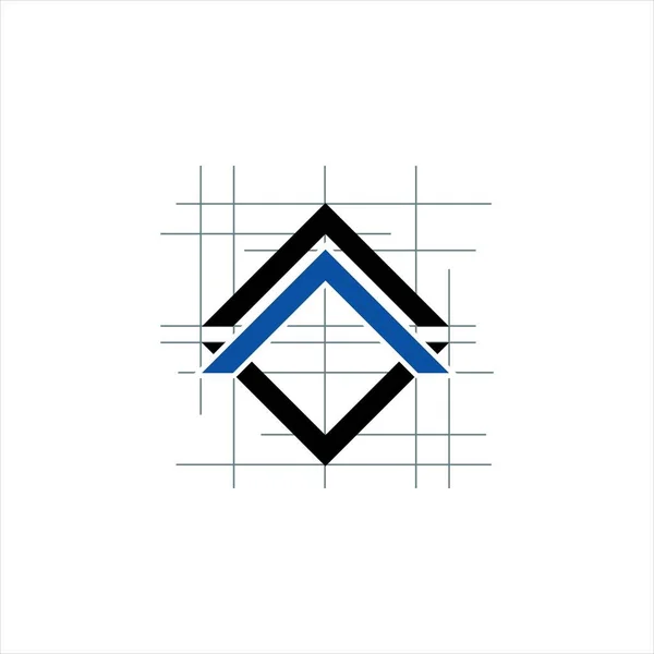Architect en bouw home design logo vector symbool grafisch — Stockvector