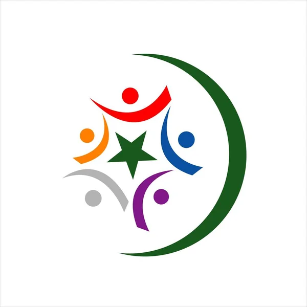 Abstrait étoile filante logo vecteur icône décorative et créative — Image vectorielle
