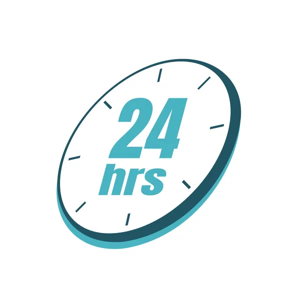 24 hours service logo design vector icon day and night allday se — Stock Vector