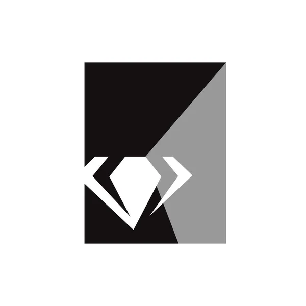 Benutzerdefinierte glänzenden Schmuck aus Edelstein Diamant Logo Design Vektor illus — Stockvektor