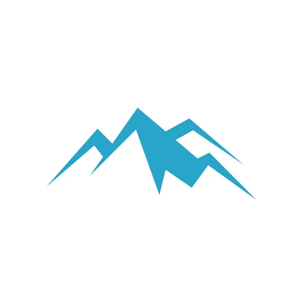 Einfache Silhoutte Gipfel des Berg-Logo-Vektor-grafisches Konzept — Stockvektor
