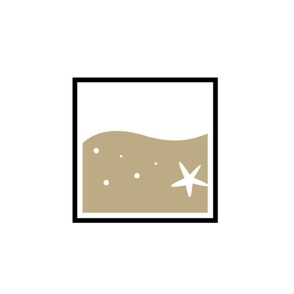 Nuevo icono creativo sandbox logo diseño vector gráfico concepto — Vector de stock