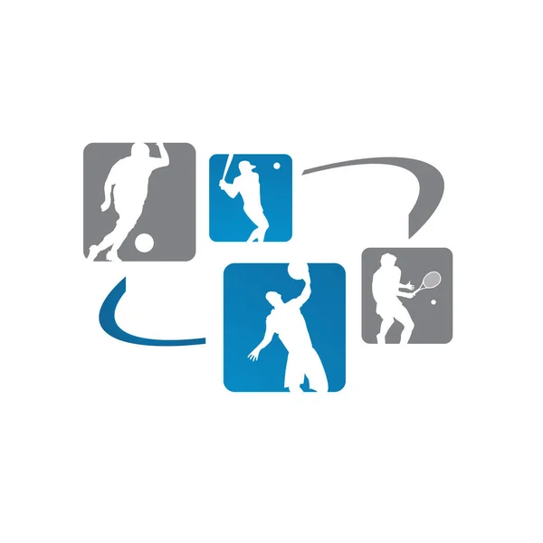 Logo del club sportivo elemento di illustrazione grafica vettoriale — Vettoriale Stock