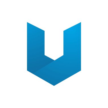 Modern geometrik vektör logoti ilk harf V logo premium b