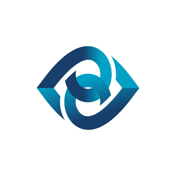 Diseño del logo Eye Care Marca Identidad Vector de la empresa — Archivo Imágenes Vectoriales