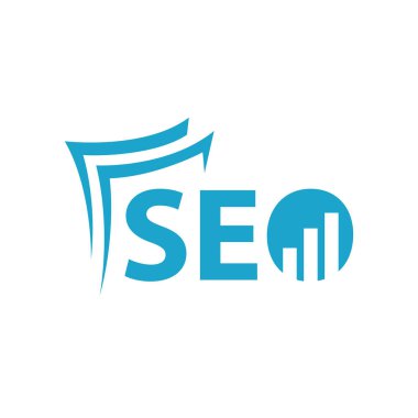 Arama motoru optimizasyon seo logo vektör simgesi seo harfleri lo