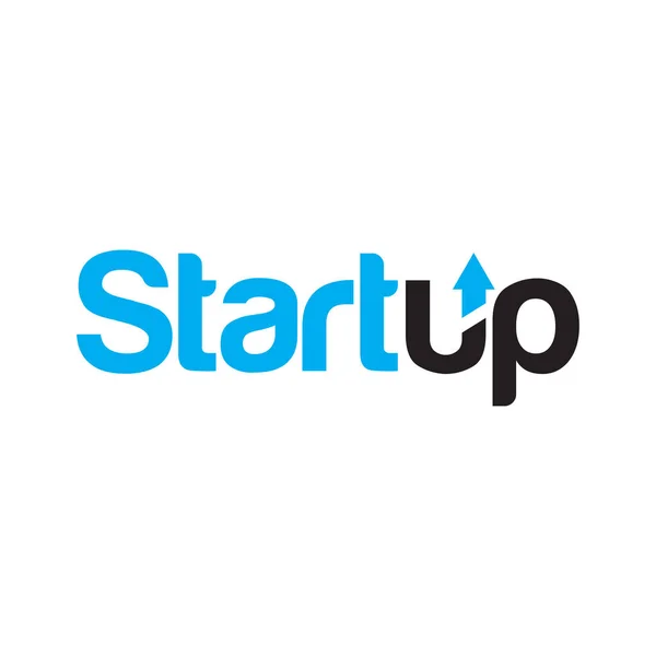 Буква Start Up типография Логотип дизайн векторные иллюстрации — стоковый вектор