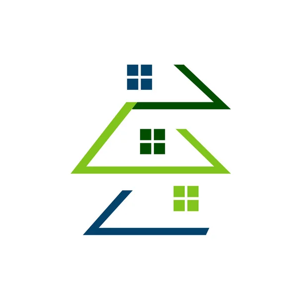 Disegnatore architetto e sviluppatore home design logo vettore simbolo g — Vettoriale Stock