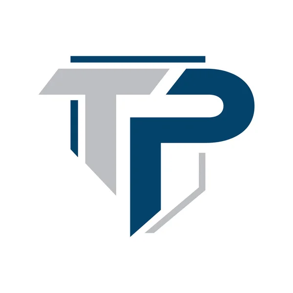 Lettres TP combinaison logo icône vectoriel modèle illustrations — Image vectorielle