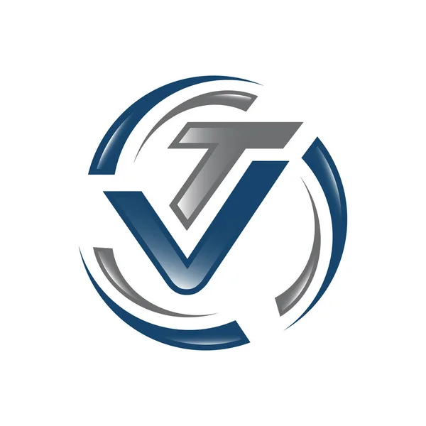 Kreativa Inledande Brev Kombinerat Logo Design Vektor Grafisk Symbol Tecken — Stock vektor