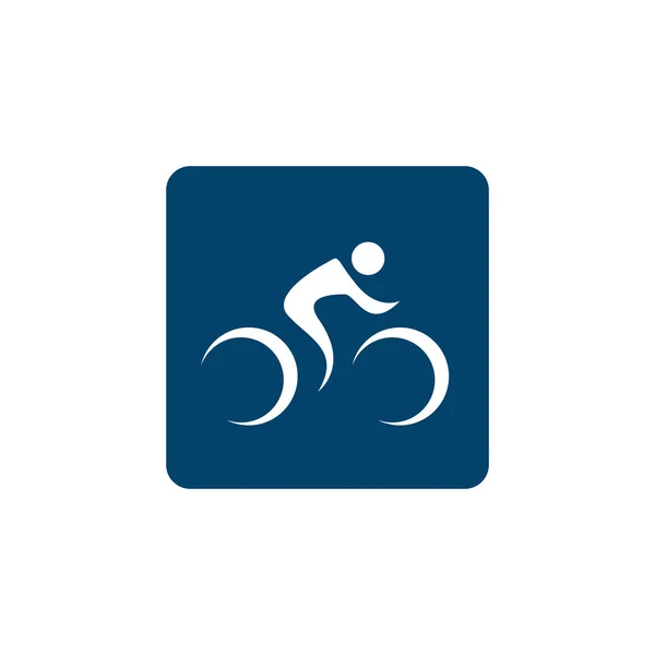Grande Personalizzato Creativo Ciclismo Gara Ciclismo Logo Design Vettoriale Simbolo — Vettoriale Stock