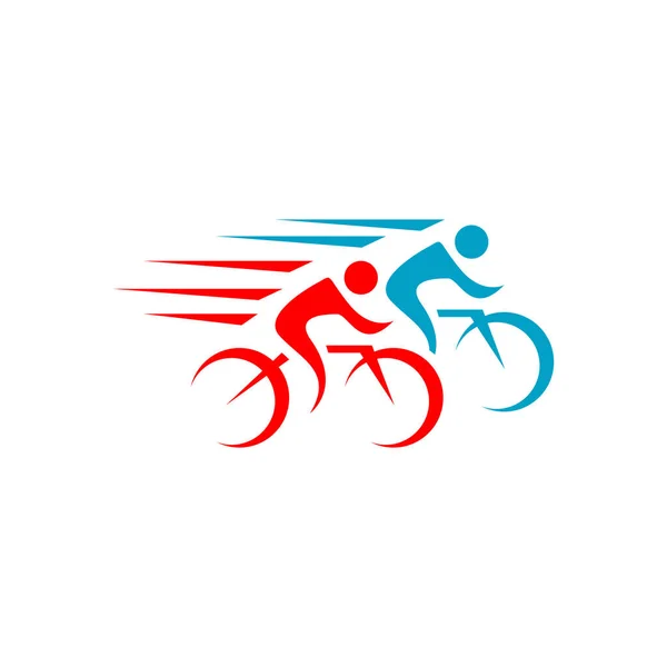 Grande Personalizzato Creativo Ciclismo Gara Ciclismo Logo Design Vettoriale Simbolo — Vettoriale Stock