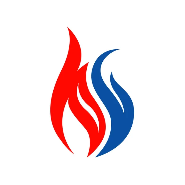 Нестандартне Гаряче Полум Логотип Векторні Ілюстрації Білому Тлі — стоковий вектор