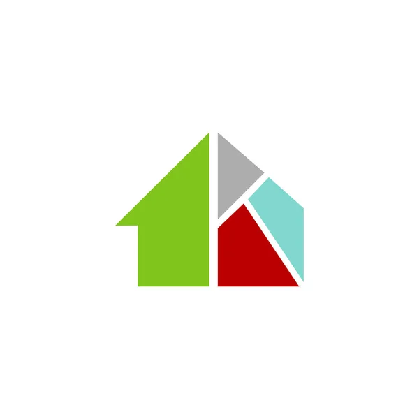 Home Melhoria Logotipo Vetor Ícone Stylist Casa Telhado Sinal —  Vetores de Stock