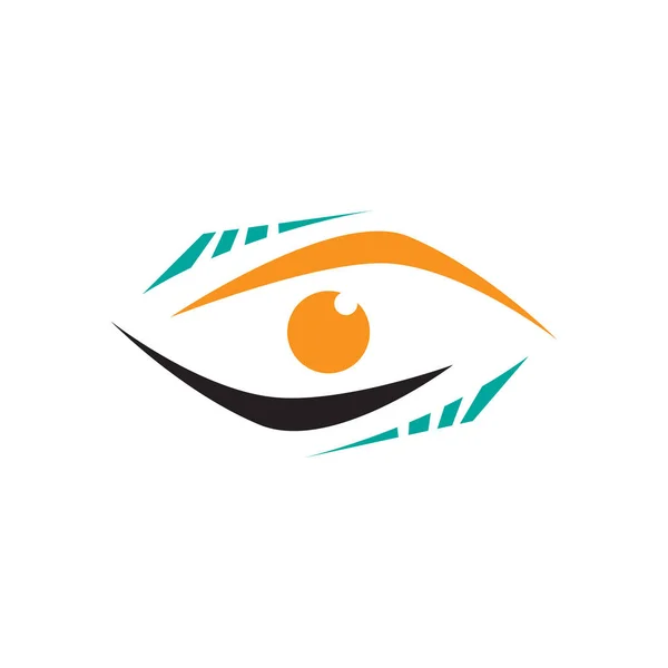 Design Moderno Vision Eyes Logo Idea Concept Illustrazioni Vettoriali — Vettoriale Stock