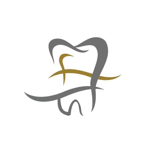 Modèle Vectoriel Abstrait Conception Logo Dent Clinique Logo Dentaire — Image vectorielle