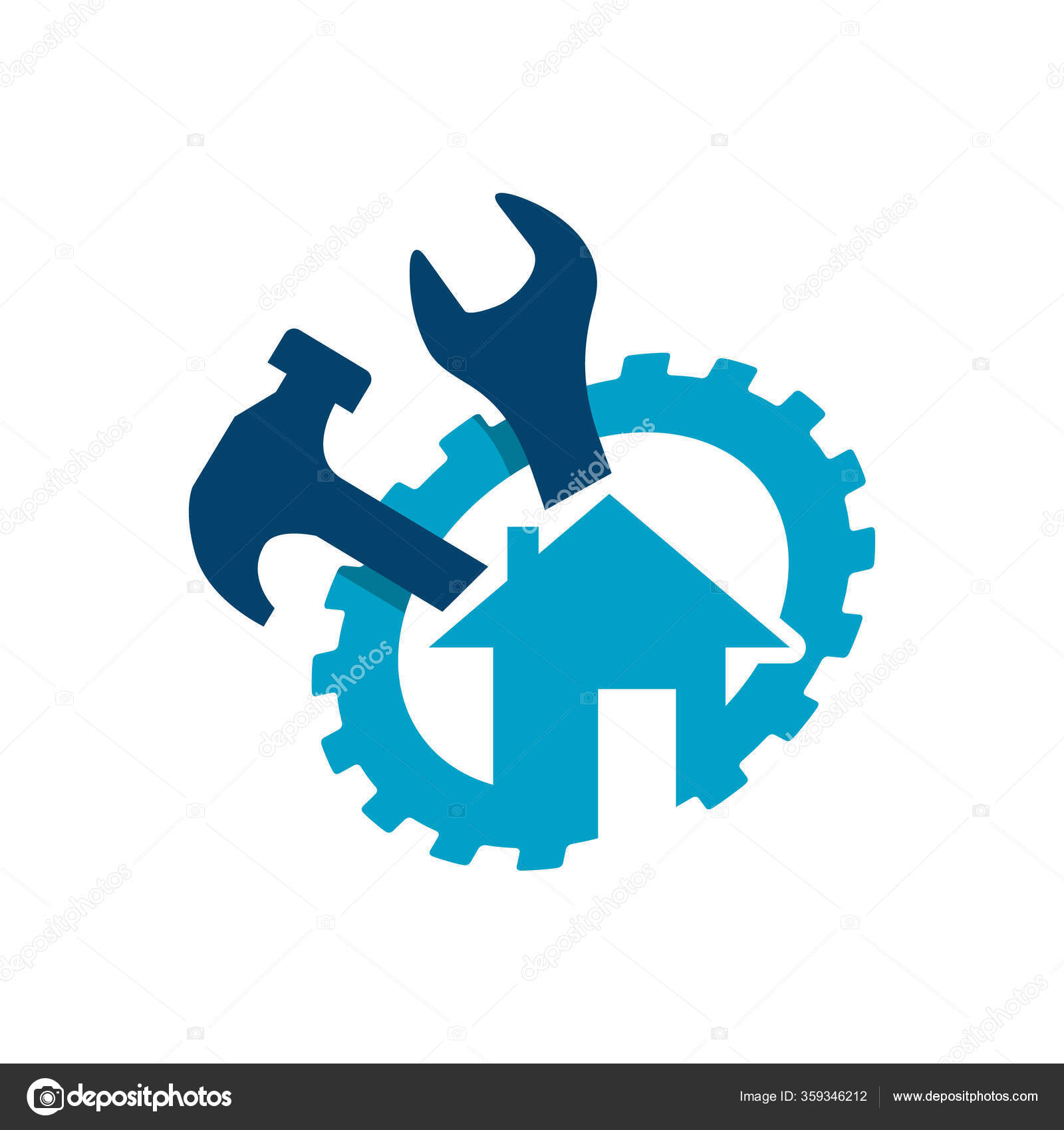 Gran Casa Mantenimiento Remodelación Casa Renovación Logo Diseño Vector  Ilustraciones Vector de stock #359346212 de ©freaktor, image size:1600x1700