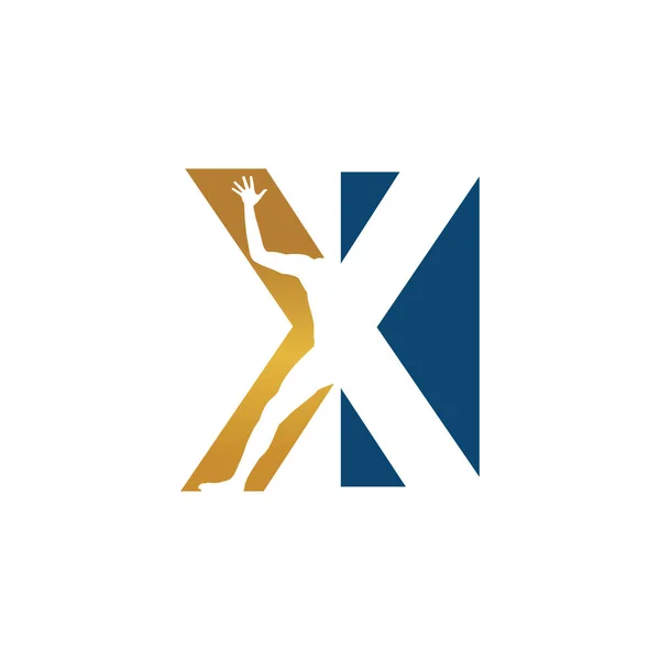 Sportif Puissant Initial Lettre Logo Conception Vectoriel Concept Illustration — Image vectorielle