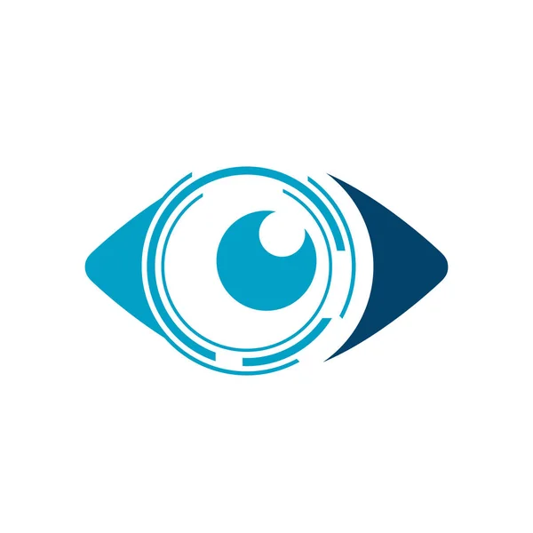 Abstract Creative Digital Photo Eye Vision Symbol Concept Video Monitoring — Stock Vector