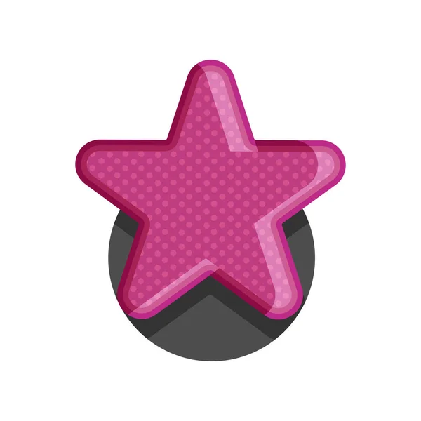 Μοντέρνα Χαριτωμένο Υφή Ροζ Αστέρι Λογότυπο Διάνυσμα Εικονίδιο Έννοια Εικονογράφηση — Διανυσματικό Αρχείο