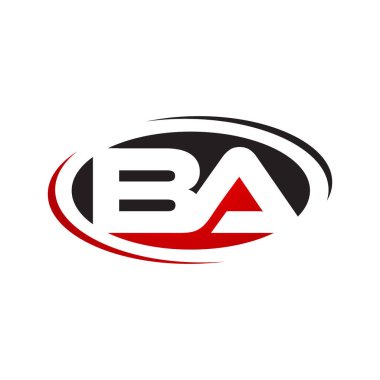 yaratıcı başlangıç BA Harfi Logo Tasarım Vektör Grafiksel İşaret Ögesi