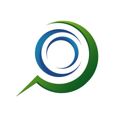 Modern stil soyut girdap logo tasarımı girdap dairesi grafik elementi