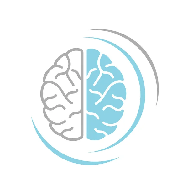 Cercle Vague Penser Idée Concept Cerveau Logo Cerveau Remue Méninges — Image vectorielle