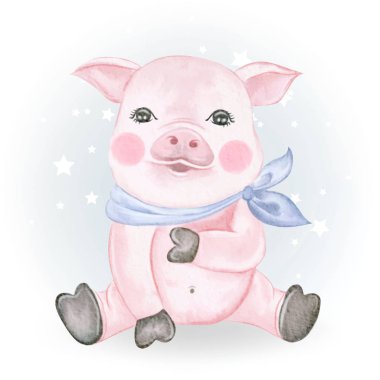 Download Chubby Pig Free Vector Eps Cdr Ai Svg Vector Illustration Graphic Art