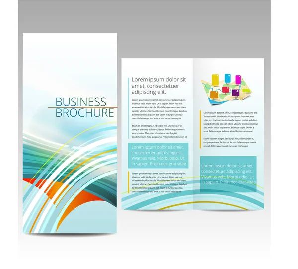 Business flyer brochure template — Stock Vector