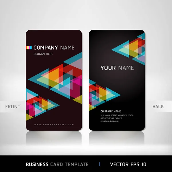 Basis Cmyk Business Card sjabloon — Stockvector