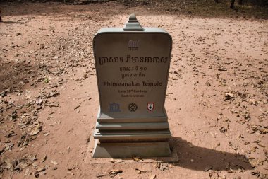 Phimeanakas Tapınağı Angkor Wat 'ın antik kalıntılarının arasında.