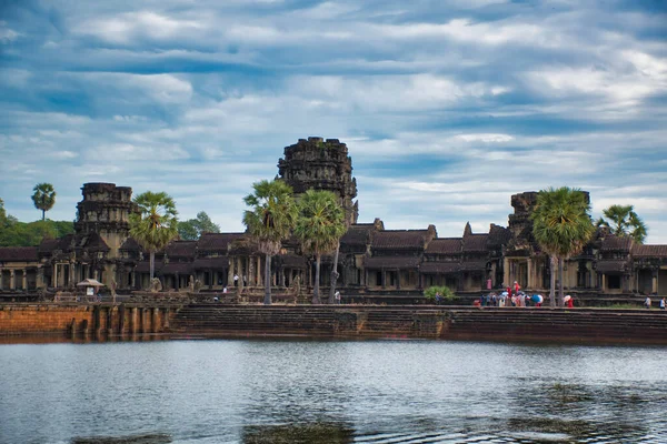 Angkor Wat, City or Capital of Temples is a Hindu temple complex in Siem Reap Cambodia — Stock Photo, Image