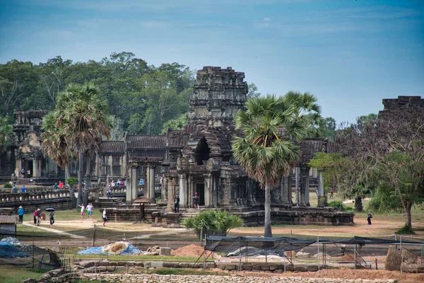 Angkor Wat, πόλη ή πρωτεύουσα των ναών είναι ένα συγκρότημα ινδουιστών ναό στο Siem Reap Καμπότζη — Φωτογραφία Αρχείου