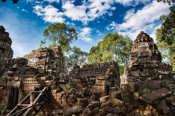 Site Temple Preah Khan Parmi Les Ruines Antiques Complexe Temple — Photo